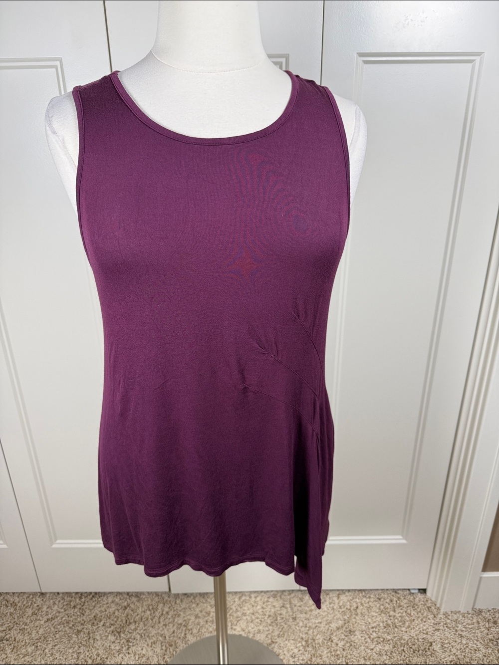 torrid Plum Scoop Neck Asymmetrical Tank Top Size 2X
